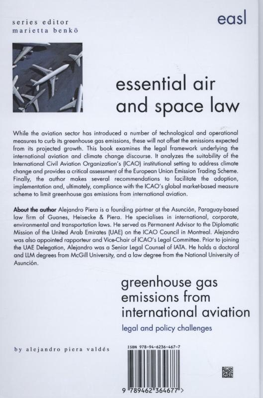 Achterkant van Greenhouse gas emissions from international aviation