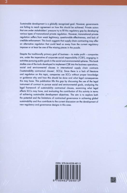 Achterkant van Sustainability clauses in international business contracts