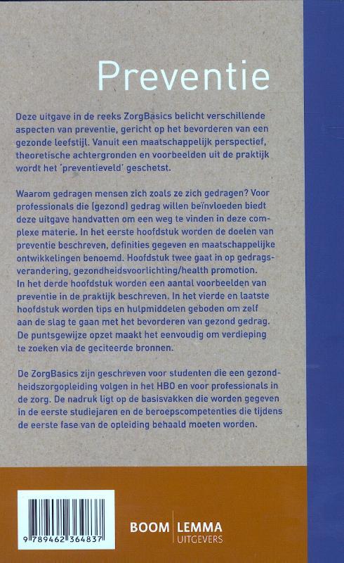 Achterkant van Preventie