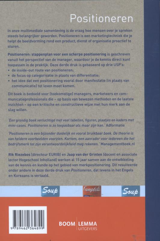 Achterkant van Positioneren