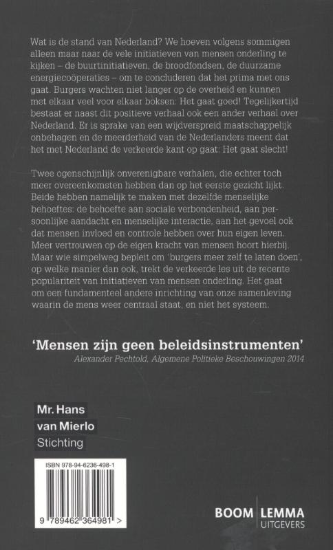 Achterkant van Van opgelegde naar oprechte participatie