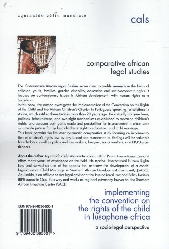 Achterkant van Implementing the convention on the rights of the child in lusophone Africa