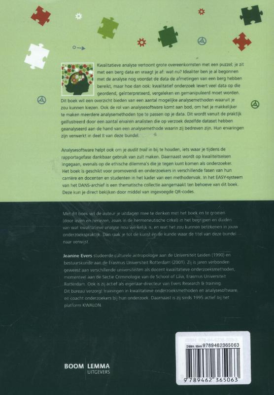 Achterkant van Kwalitatieve analyse