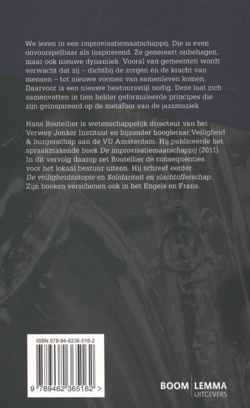 Achterkant van Lokaal bestuur in een improvisatiemaatschappij