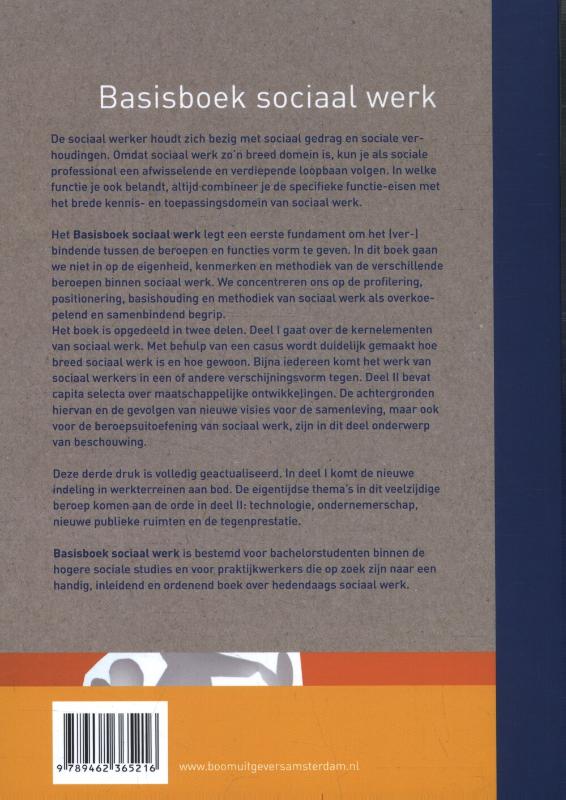 Achterkant van Basisboek sociaal werk