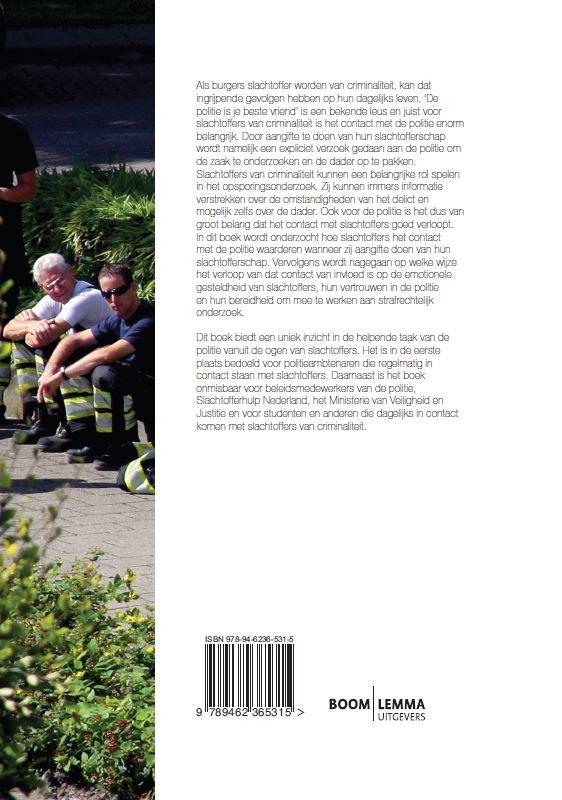 Achterkant van De politie en slachtoffers van criminaliteit
