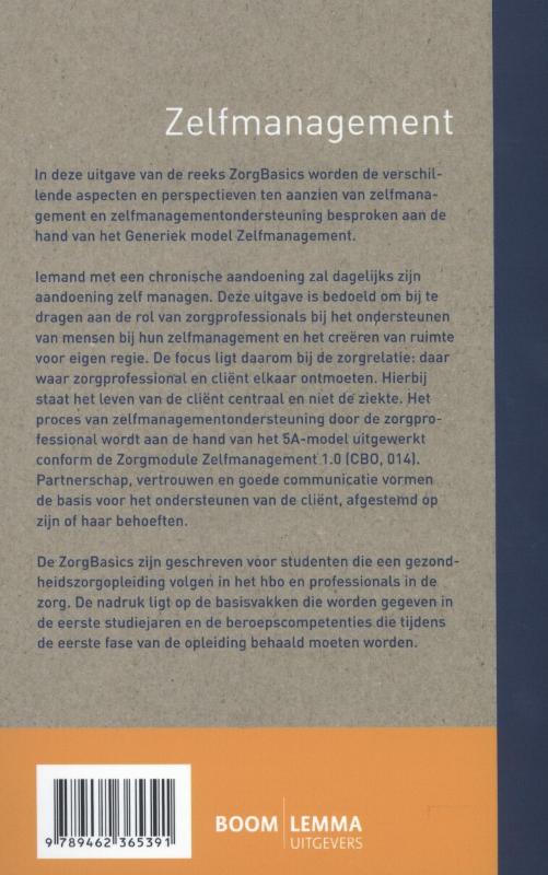 Achterkant van Zelfmanagement
