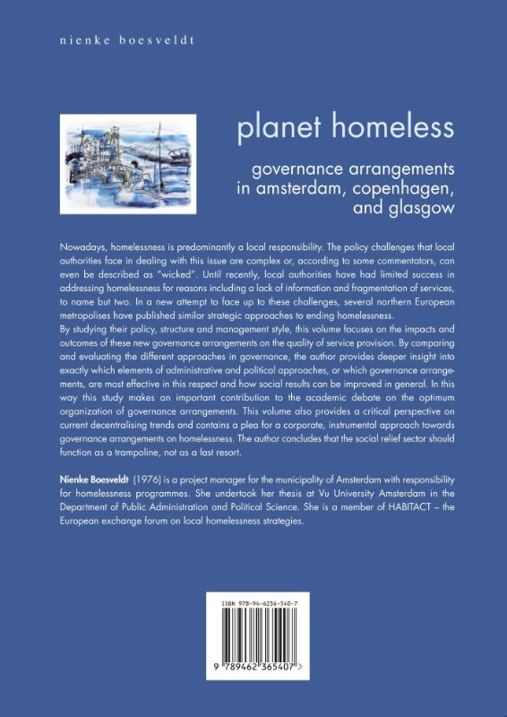 Achterkant van Planet homeless