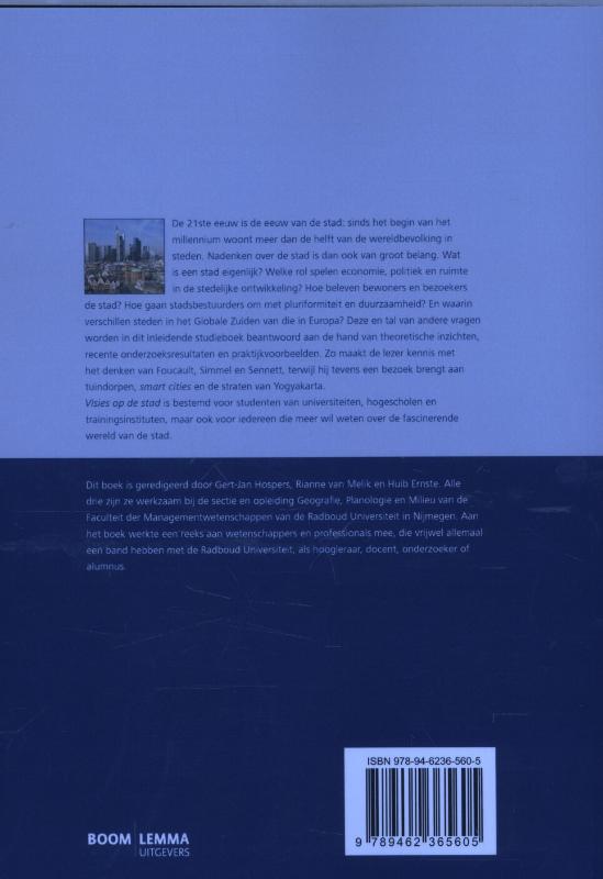 Achterkant van Visies op de stad
