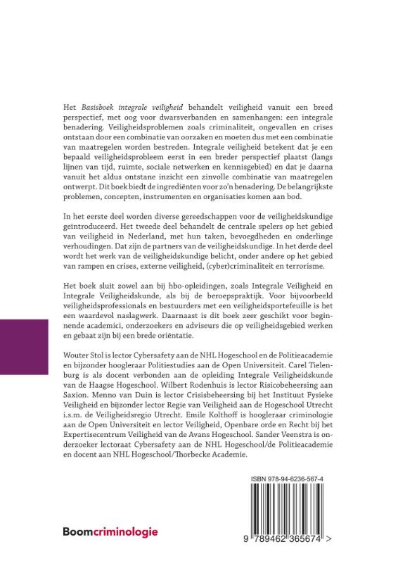 Achterkant van Basisboek integrale veiligheid