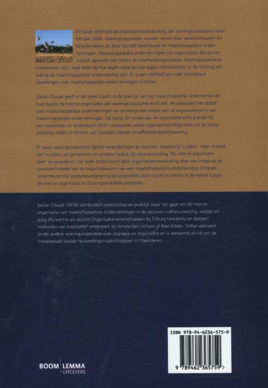 Achterkant van Organisatieontwikkeling bij woningcorporaties