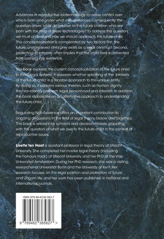 Achterkant van Regulating Non-Existence