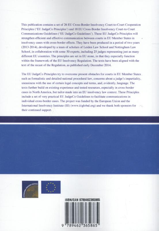 Achterkant van EU Cross-Border insolvency court-to-court cooperation principles