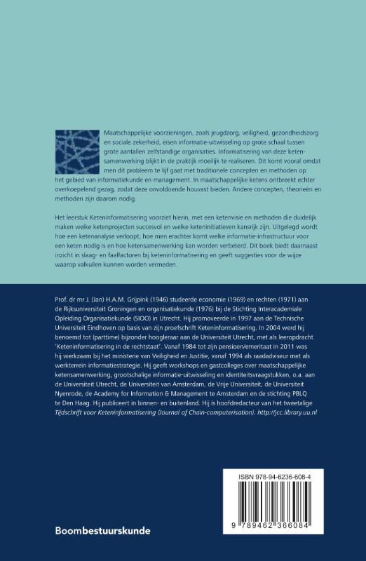 Achterkant van Keteninformatisering in kort bestek