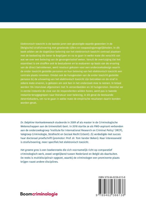 Achterkant van De beleving van het elektronisch toezicht in vergelijking met de gevangenisstraf