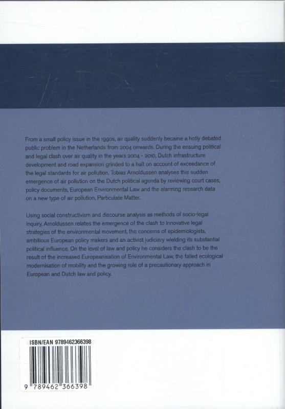 Achterkant van The social construction of the Dutch air quality clash