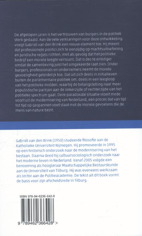Achterkant van Waarom morele vragen politiek urgent worden