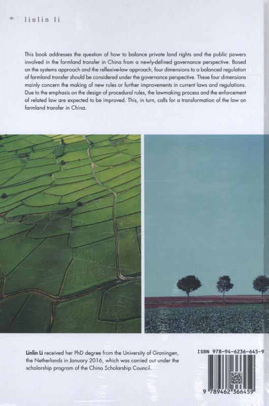 Achterkant van Transformation of the law on farmland transfer in china