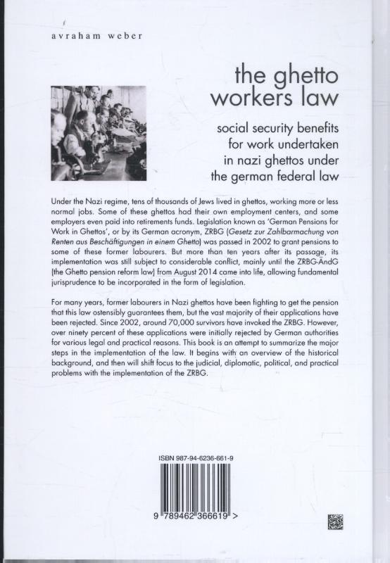 Achterkant van The ghetto workers' law
