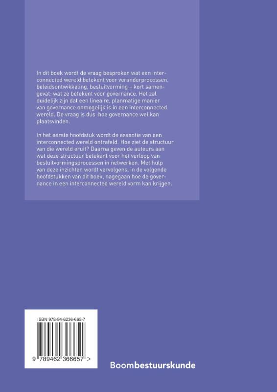 Achterkant van Management in netwerken