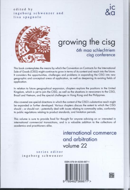 Achterkant van Growing the CISG