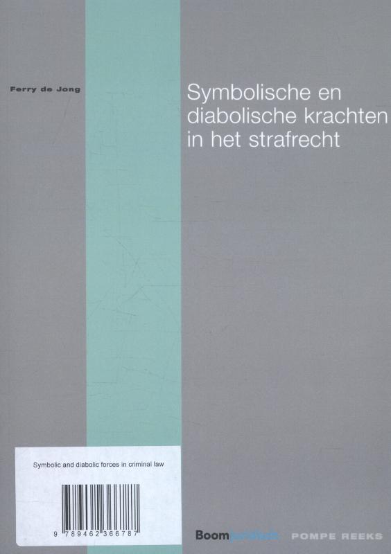 Achterkant van Symbolische en diabolische krachten in het strafrecht