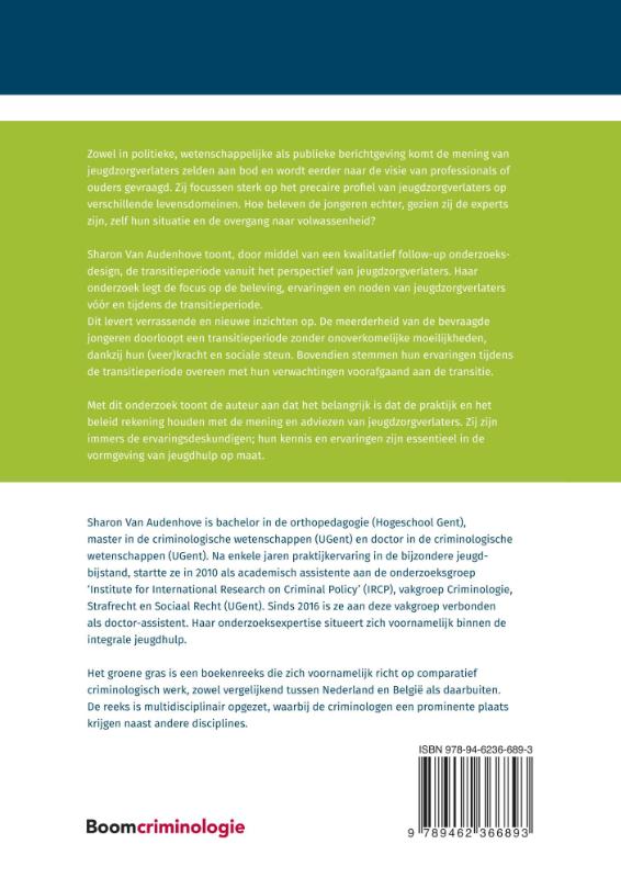 Achterkant van Overgang naar volwassenheid