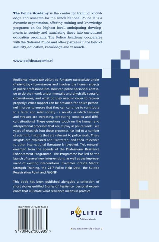Achterkant van Resilience investigated (2010-2015)