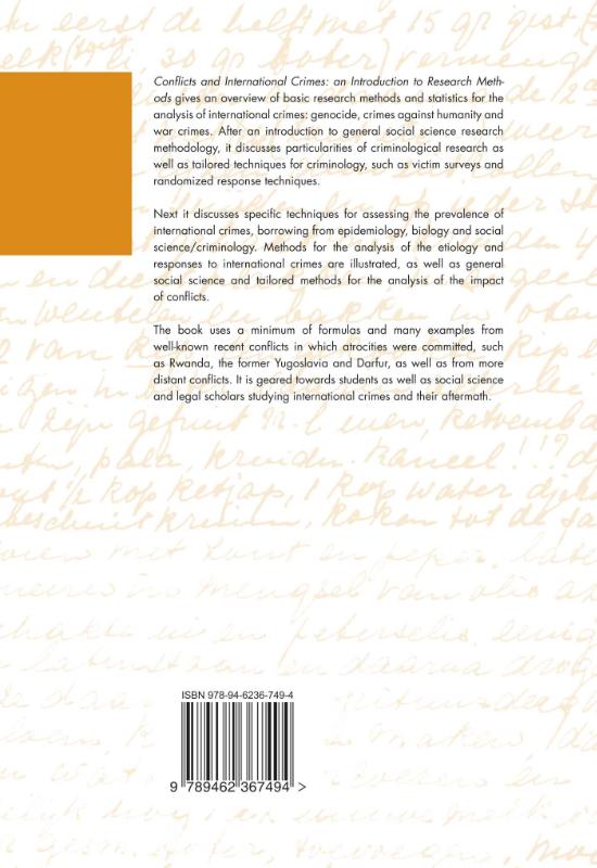 Achterkant van Conflicts and International Crimes