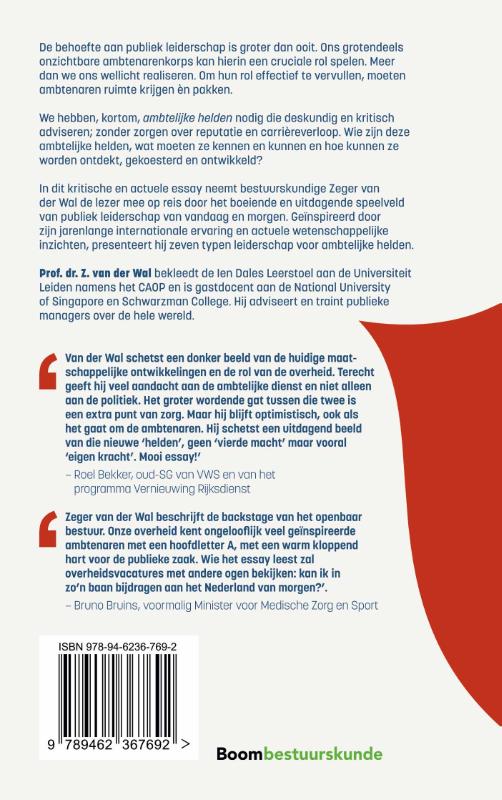 Achterkant van Ambtelijke helden gezocht