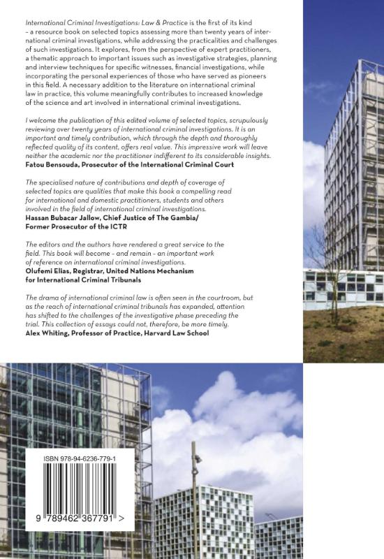 Achterkant van International Criminal Investigations