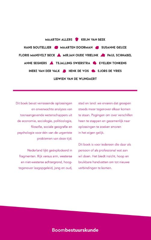 Achterkant van Nieuwe tegenstellingen