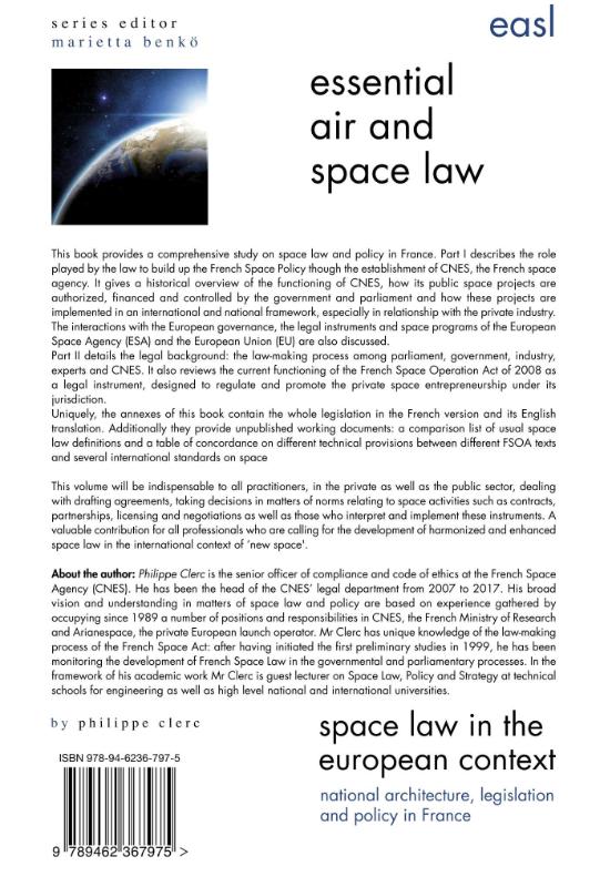 Achterkant van Space Law in the European Context