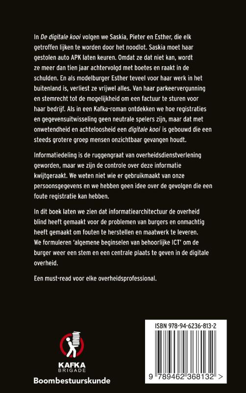 Achterkant van De digitale kooi