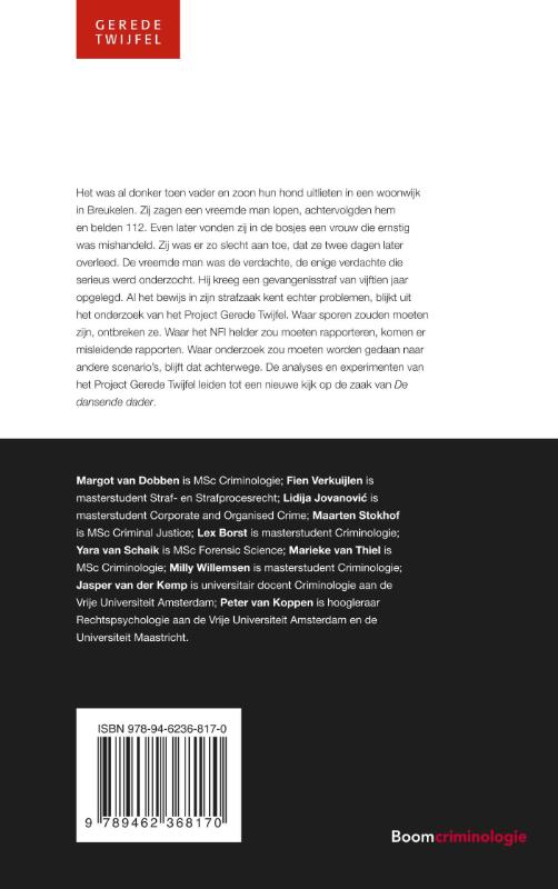 Achterkant van De dansende dader