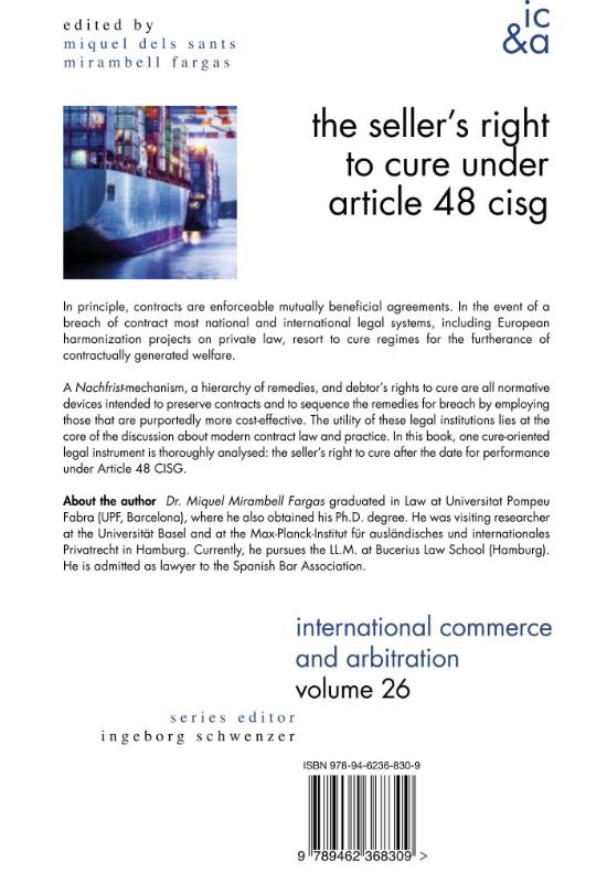 Achterkant van The Seller's Right to Cure under Article 48 CISG