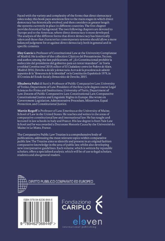 Achterkant van Direct Democracy in Comparative Law