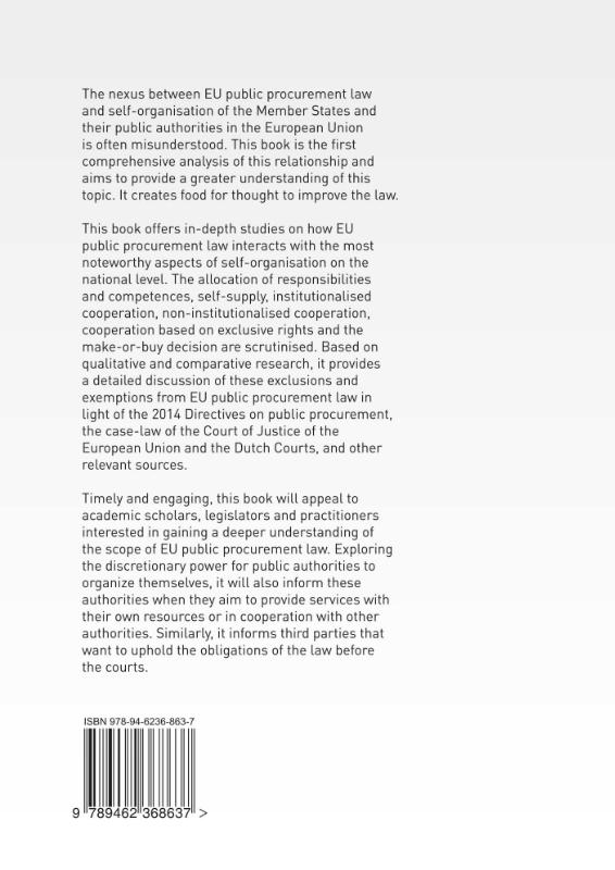 Achterkant van EU Public Procurement Law & Self-organisation