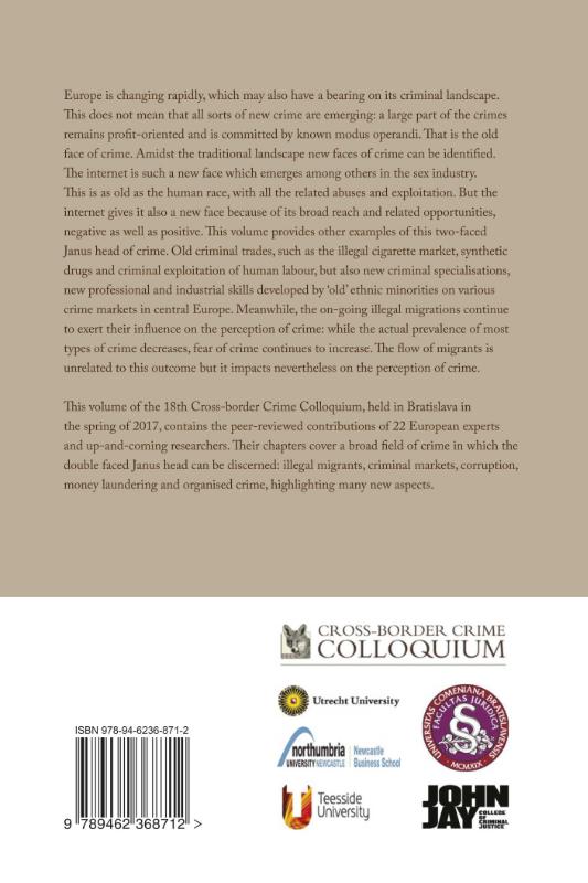 Achterkant van The Janus-faces of cross-border crime in Europe