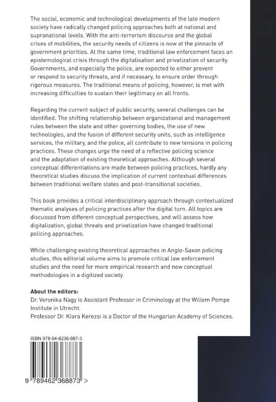 Achterkant van A Critical Approach to Police Science