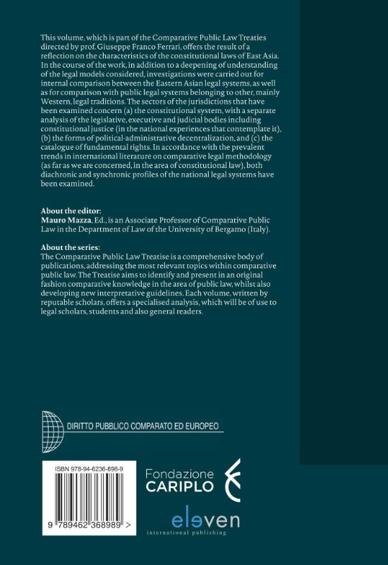 Achterkant van The Constitutional Systems of East Asia