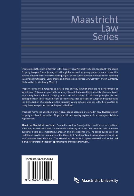 Achterkant van Property Law Perspectives VI