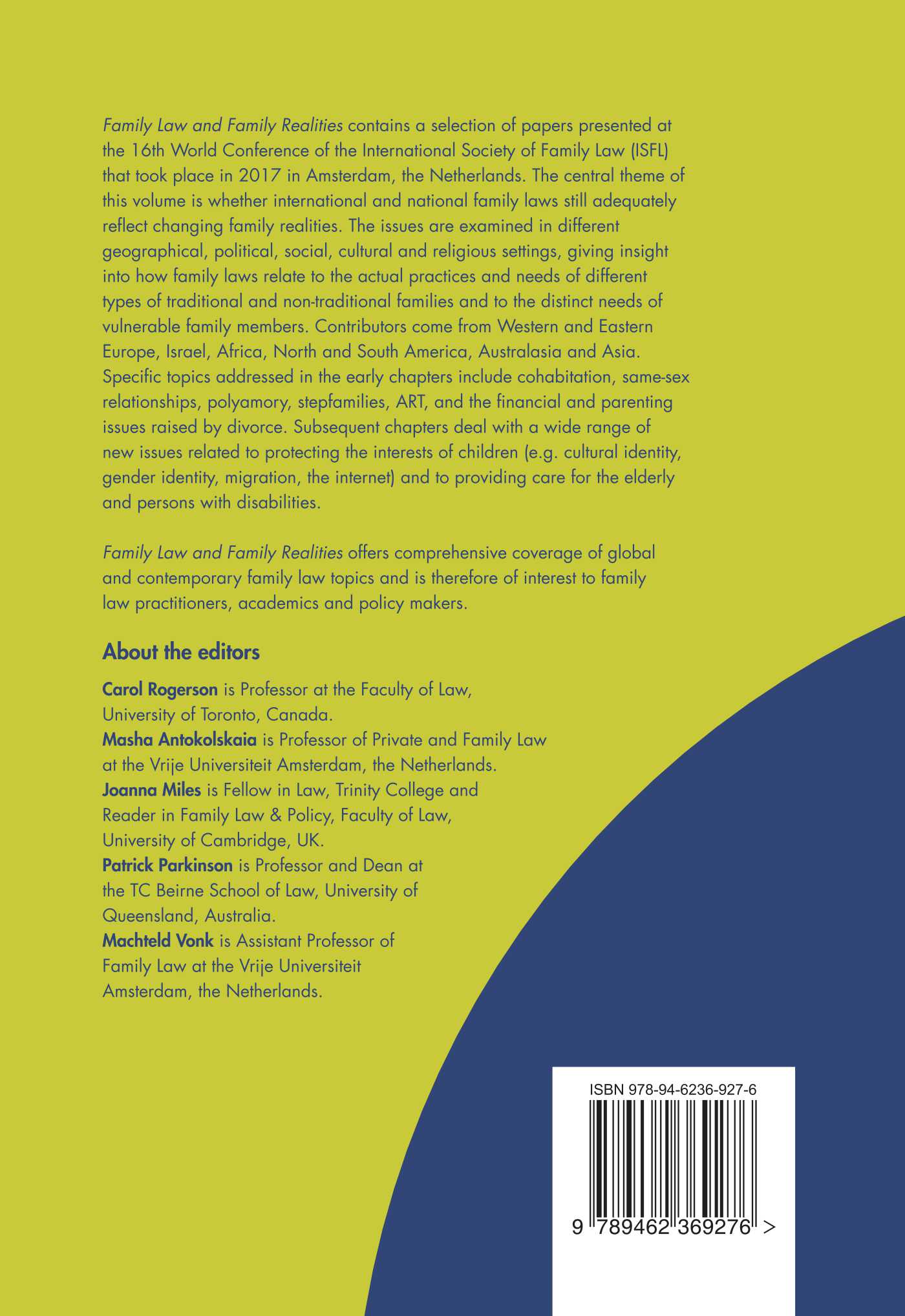 Achterkant van Family Law and Family Realities