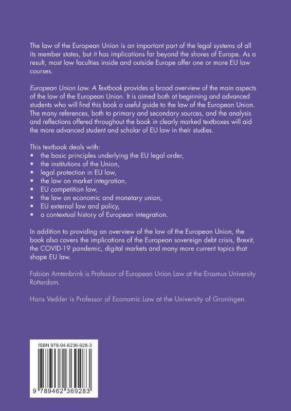 Achterkant van European Union Law