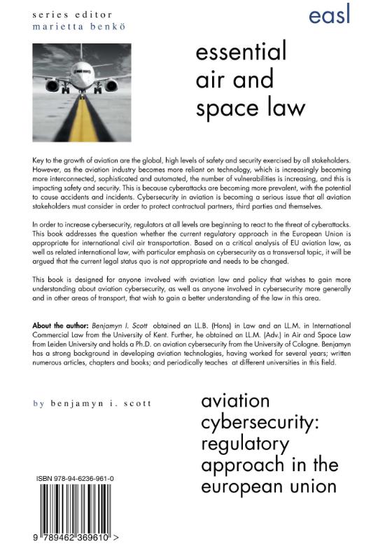 Achterkant van Aviation Cybersecurity: Regulatory Approach in the European Union