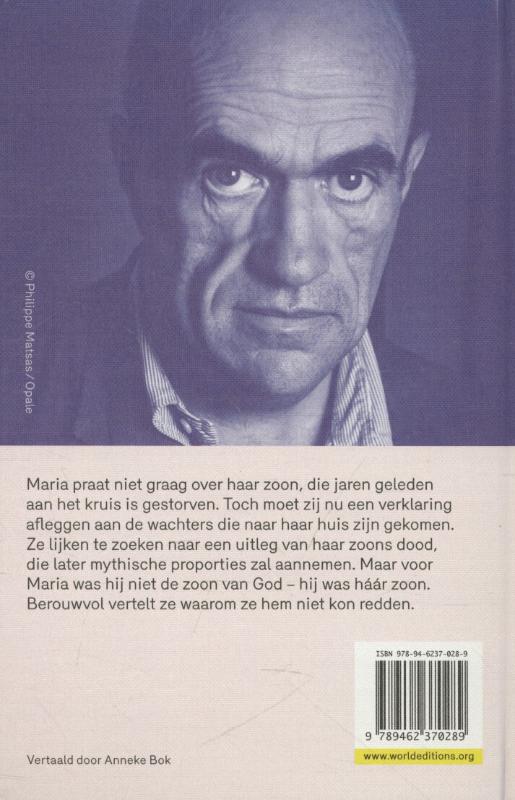 Achterkant van Het testament van Maria