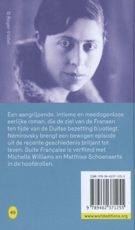 Achterkant van Suite Française