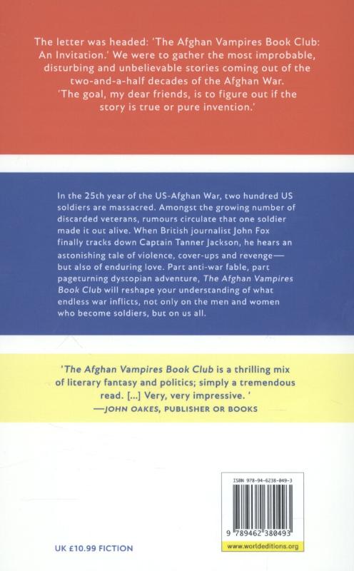 Achterkant van The Afghan vampires book club