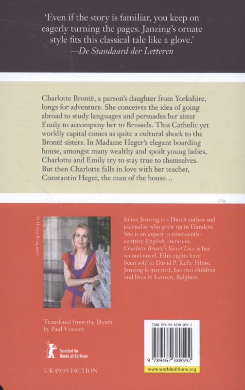 Achterkant van Charlotte Brontë’s secret love