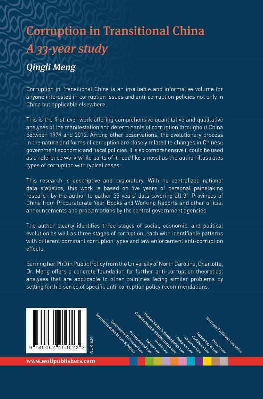 Achterkant van Corruption in China